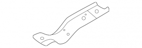 Right fender bracket for hood shock absorber BMW X1 F48 16-22