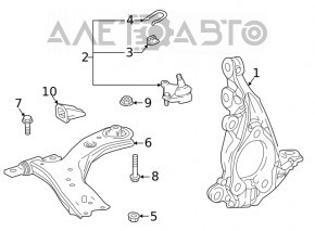 Front left axle Toyota Sienna 21-25