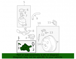 Master Brake Cylinder with Reservoir Lexus RX300 RX330 RX350 04-09