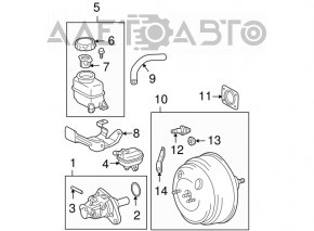Master Brake Cylinder with Reservoir Lexus RX300 RX330 RX350 04-09