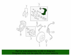 Front right caliper bracket for Toyota Rav4 13-18