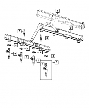 Injector nozzle Dodge Durango 11-19 5.7