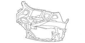 Left fog light bracket for BMW X1 F48 20-22