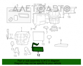 Heater Radiator Chrysler 200 11-14