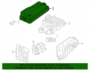VW Atlas 24-25 Underhood Fuse Box Cover