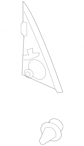 Door trim side triangle rear left Subaru Forester 14-18 SJ