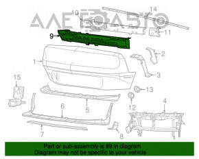 Front Bumper Absorber Dodge Challenger 15-19 Rest SIGNEDA