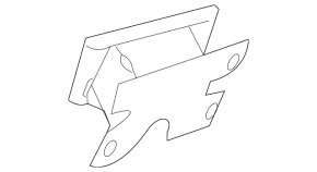 Rear bumper reinforcement fang left Nissan Maxima A36 16-