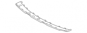 Front bumper center lip for Kia Sorento 21-24 HEV, PHEV silver