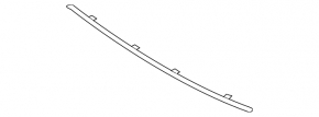 Rear bumper molding central Kia Optima 16-18 prerest chrome for 1 pipe