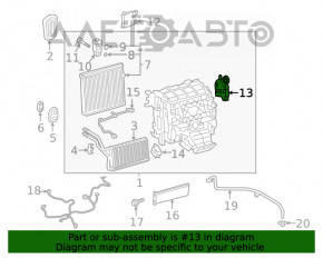 Actuator motor heater drive air conditioner left Toyota Rav4 19-