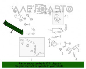 Toyota Prius V 12-17 inverter cooling radiator