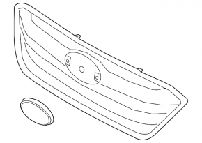 Radiator grill Subaru Outback 20-22 with emblem
