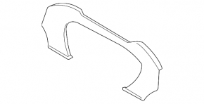 Black trunk trim behind the seats for a 2003-2008 Nissan 350z