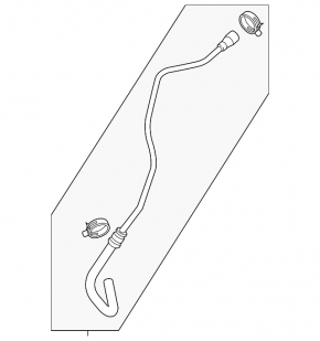 High pressure hose power steering Porsche Cayenne 958 11-17 return Hybrid