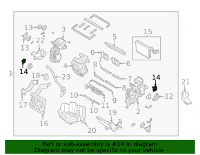 Actuator motor heater drive Kia Niro 23-