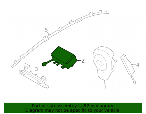 Airbag passenger in the dashboard Subaru XV Crosstrek 18-23