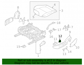 Mazda CX-50 23-24 Driver's Seat Lumbar Support Control