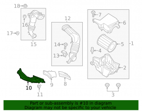 Air Intake Ford Escape MK3 13-19 1.6T 2.5