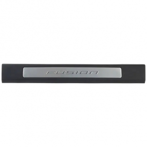 Door sill trim front right Ford Fusion mk5 17-20 black with chrome insert, scratches