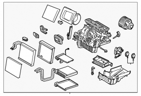 Heater assembly Ford Escape MK3 13-16 prerest dual-zone