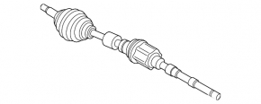 Front right half shaft for Ford Ecosport 18-22 2.0, rusty