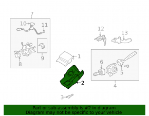 Mitsubishi Galant 04-06 steering column frame
