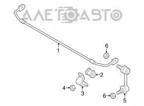 Front stabilizer mounting bracket left Mazda 6 18-21