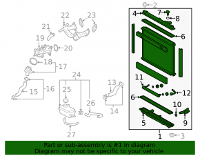 Lexus LS460 07-17 Water Cooling Radiator