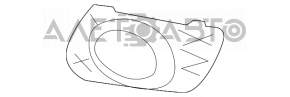 Fog light frame left grille Mercedes W164 ML