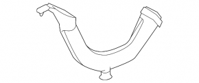 Bottom gooseneck Lexus ES350 13-18