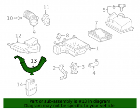 Bottom gooseneck Lexus ES350 13-18