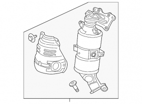 Exhaust manifold with catalytic converter Honda Civic X FC 19-21 2.0