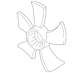 Left Cooling Fan Impeller for Acura MDX 07-13
