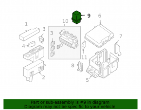 Relay block left Infiniti Q50 14-