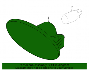 Left fender turn signal for Nissan Cube 2008-2014