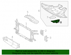 Hyundai Tucson 22-25 AWD rear engine protection hatch, worn