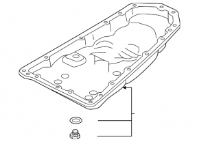Oil pan automatic transmission Nissan Rogue Sport 17- AWD scratches, abrasions