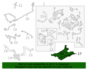 Lower inverter bracket for Hyundai Tucson 22-25
