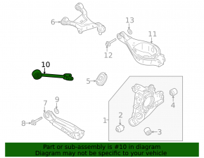 Mitsubishi Outlander 22-25 2.5 Rear Left Trailing Arm