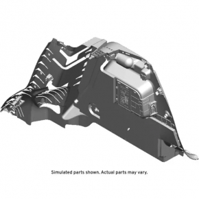 Left arch trim for Buick Encore 17-22 black