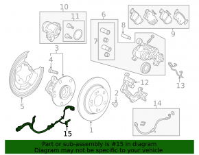 ABS sensor rear left Honda Accord 18-22