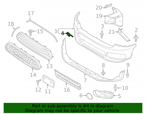 Mini Cooper Countryman F60 17-20 S Front Bumper Tow Hook Cap