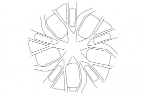 Central cap for Hyundai Tucson 25-26 wheel