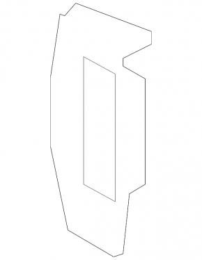 Front left side member nose for Lexus LS460 LS600h 07-17