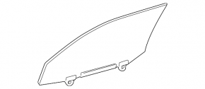 Front left door glass Toyota Avalon 05-12