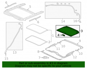 Honda Accord 18-22 sunroof shade