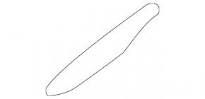 Front left longitudinal railing trim Nissan Pathfinder 13-20