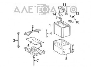 Battery tray Lexus GS300 GS350 GS430 06-07