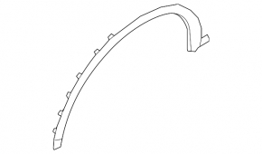 Front right wing arch trim Nissan Murano z52 15- structure